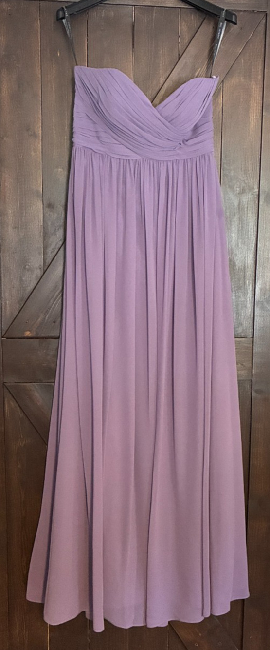 Bill Levkoff Bridesmaid Formal Prom Dress Strapless RN 82955 Wisteria, Size 10